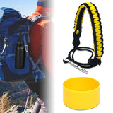 Maxbell Water Bottle Handle Protective Silicone Sleeve for Outdoor Activities Sports Yellow Small