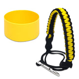 Maxbell Water Bottle Handle Protective Silicone Sleeve for Outdoor Activities Sports Yellow Medium