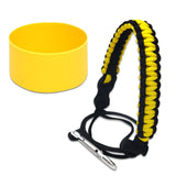 Maxbell Water Bottle Handle Protective Silicone Sleeve for Outdoor Activities Sports Yellow Medium