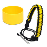 Maxbell Water Bottle Handle Protective Silicone Sleeve for Outdoor Activities Sports Yellow Medium