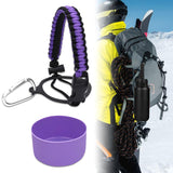 Maxbell Water Bottle Handle Protective Silicone Sleeve for Outdoor Activities Sports Violet Small