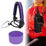 Maxbell Water Bottle Handle Protective Silicone Sleeve for Outdoor Activities Sports Violet Small