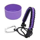 Maxbell Water Bottle Handle Protective Silicone Sleeve for Outdoor Activities Sports Violet Medium