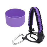 Maxbell Water Bottle Handle Protective Silicone Sleeve for Outdoor Activities Sports Violet Large