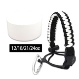 Maxbell Water Bottle Handle Protective Silicone Sleeve for Outdoor Activities Sports White Small