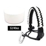 Maxbell Water Bottle Handle Protective Silicone Sleeve for Outdoor Activities Sports White Medium