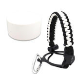 Maxbell Water Bottle Handle Protective Silicone Sleeve for Outdoor Activities Sports White Large