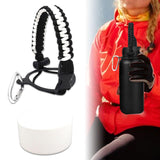 Maxbell Water Bottle Handle Protective Silicone Sleeve for Outdoor Activities Sports White Large