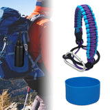 Maxbell Water Bottle Handle Protective Silicone Sleeve for Outdoor Activities Sports Peacock Blue Small