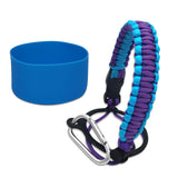 Maxbell Water Bottle Handle Protective Silicone Sleeve for Outdoor Activities Sports Peacock Blue Medium