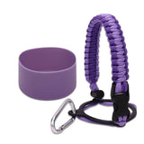 Maxbell Water Bottle Handle Protective Silicone Sleeve for Outdoor Activities Sports Deep Violet Medium