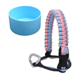 Maxbell Water Bottle Handle Protective Silicone Sleeve for Outdoor Activities Sports Raindrop Blue Medium