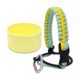 Maxbell Water Bottle Handle Protective Silicone Sleeve for Outdoor Activities Sports Light Yellow Small