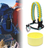 Maxbell Water Bottle Handle Protective Silicone Sleeve for Outdoor Activities Sports Light Yellow Small