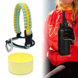 Maxbell Water Bottle Handle Protective Silicone Sleeve for Outdoor Activities Sports Light Yellow Small
