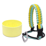 Maxbell Water Bottle Handle Protective Silicone Sleeve for Outdoor Activities Sports Light Yellow Medium