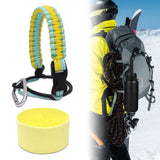 Maxbell Water Bottle Handle Protective Silicone Sleeve for Outdoor Activities Sports Light Yellow Medium