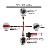 Maxbell Ebike Headlight and Tail Light Bicycle Front Rear Light DIY Universal Switch