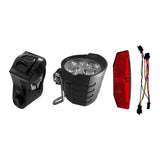 Maxbell Ebike Headlight and Tail Light Bicycle Front Rear Light DIY Universal Switch