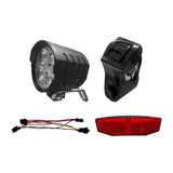 Maxbell Ebike Headlight and Tail Light Bicycle Front Rear Light DIY Universal Switch