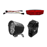 Maxbell Ebike Headlight and Tail Light Bicycle Front Rear Light DIY Universal Switch