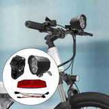 Maxbell Ebike Headlight and Tail Light Bicycle Front Rear Light DIY Universal Switch
