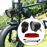 Maxbell Ebike Headlight and Tail Light Bicycle Front Rear Light DIY Universal Switch