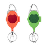 Maxbell Fly Fishing Zinger Cards Holder Retractable Badge Holder Key Chain Reel Clip Red