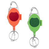 Maxbell Fly Fishing Zinger Cards Holder Retractable Badge Holder Key Chain Reel Clip Red