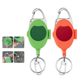 Maxbell Fly Fishing Zinger Cards Holder Retractable Badge Holder Key Chain Reel Clip Red