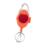 Maxbell Fly Fishing Zinger Cards Holder Retractable Badge Holder Key Chain Reel Clip Red