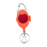 Maxbell Fly Fishing Zinger Cards Holder Retractable Badge Holder Key Chain Reel Clip Red