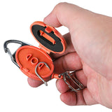 Maxbell Fly Fishing Zinger Cards Holder Retractable Badge Holder Key Chain Reel Clip Red