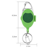 Maxbell Fly Fishing Zinger Cards Holder Retractable Badge Holder Key Chain Reel Clip Green