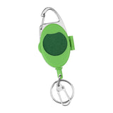 Maxbell Fly Fishing Zinger Cards Holder Retractable Badge Holder Key Chain Reel Clip Green