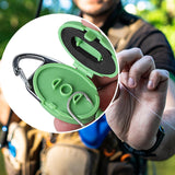 Maxbell Fly Fishing Zinger Cards Holder Retractable Badge Holder Key Chain Reel Clip Green