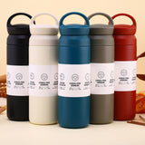 Maxbell Thermal Flask Heat Preservation Mug Insulated Bottle for Hiking Biking White