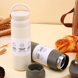 Maxbell Thermal Flask Heat Preservation Mug Insulated Bottle for Hiking Biking White