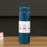 Maxbell Thermal Flask Heat Preservation Mug Insulated Bottle for Hiking Biking Blue