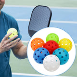 Maxbell 7Pcs Pickleball Balls 40 Holes for Sanctioned Tournament Play Indoor Outdoor