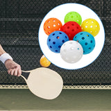 Maxbell 7Pcs Pickleball Balls 40 Holes for Sanctioned Tournament Play Indoor Outdoor