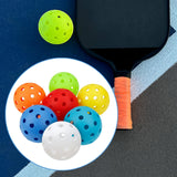 Maxbell 7Pcs Pickleball Balls 40 Holes for Sanctioned Tournament Play Indoor Outdoor