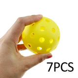 Maxbell 7Pcs Pickleball Balls 40 Holes for Sanctioned Tournament Play Indoor Outdoor