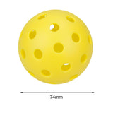 Maxbell Luminous Pickleball Ball Competition Ball 74mm Standard for Outdoor Courts Yellow