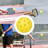 Maxbell Luminous Pickleball Ball Competition Ball 74mm Standard for Outdoor Courts Yellow