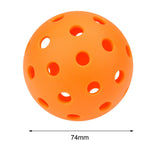 Maxbell Luminous Pickleball Ball Competition Ball 74mm Standard for Outdoor Courts Orange