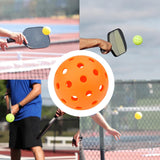 Maxbell Luminous Pickleball Ball Competition Ball 74mm Standard for Outdoor Courts Orange