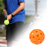Maxbell Luminous Pickleball Ball Competition Ball 74mm Standard for Outdoor Courts Orange