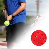 Maxbell Luminous Pickleball Ball Competition Ball 74mm Standard for Outdoor Courts Red