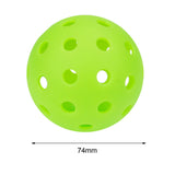 Maxbell Luminous Pickleball Ball Competition Ball 74mm Standard for Outdoor Courts Green